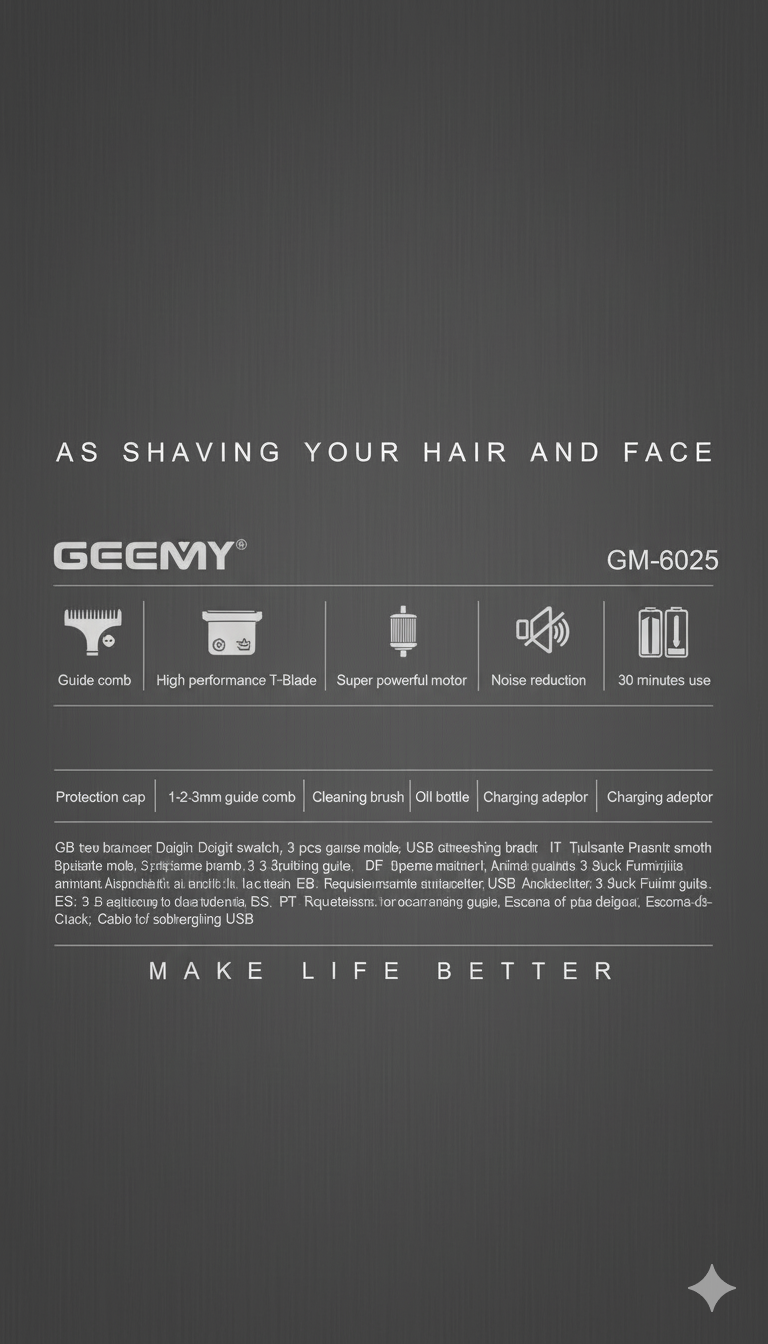 GM-6025 men trimmer