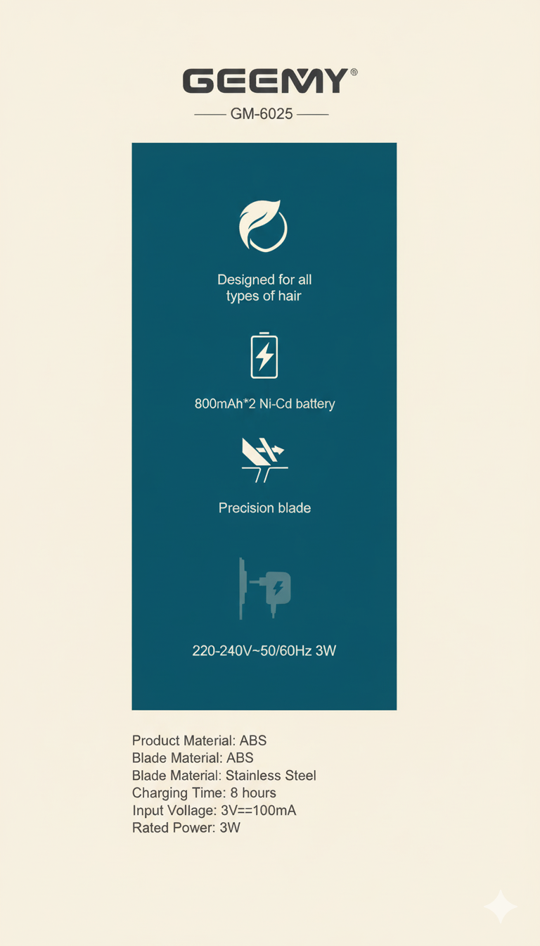 GM-6025 men trimmer